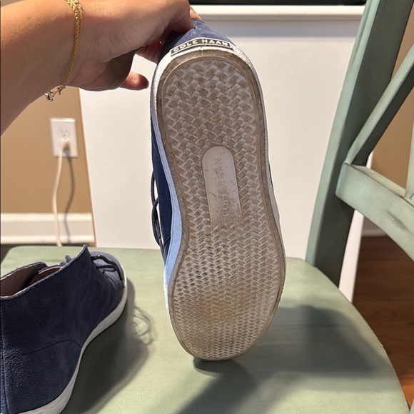 Men's Blue Suede Cole Haan Chukka High-Top/Boot Shoes - Picture 10 of 10